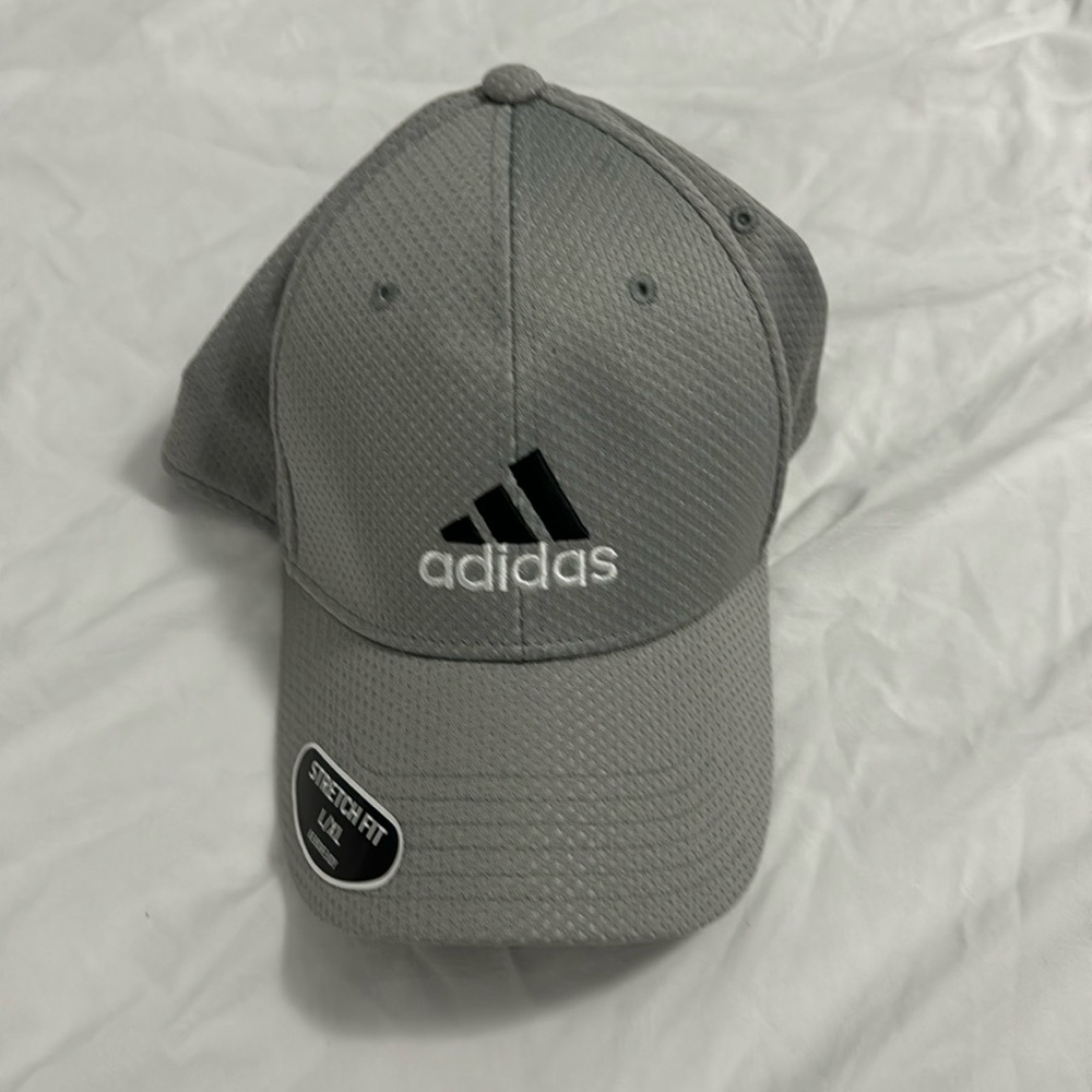 Gray adidas hat